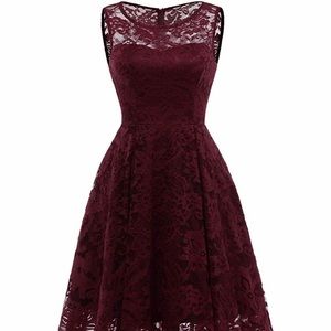 Lace hi/lo swing dress’s
